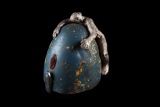 ma planète 2017 - bronze ferraille L19 H 17 - bronzes ,  verre avec ferraille