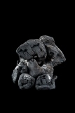 prise de tête 1  2016 - raku L20 H 19 - terres peintes et rakus