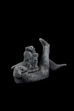 méfiance  2016 - raku L28 H20 - terres peintes et rakus